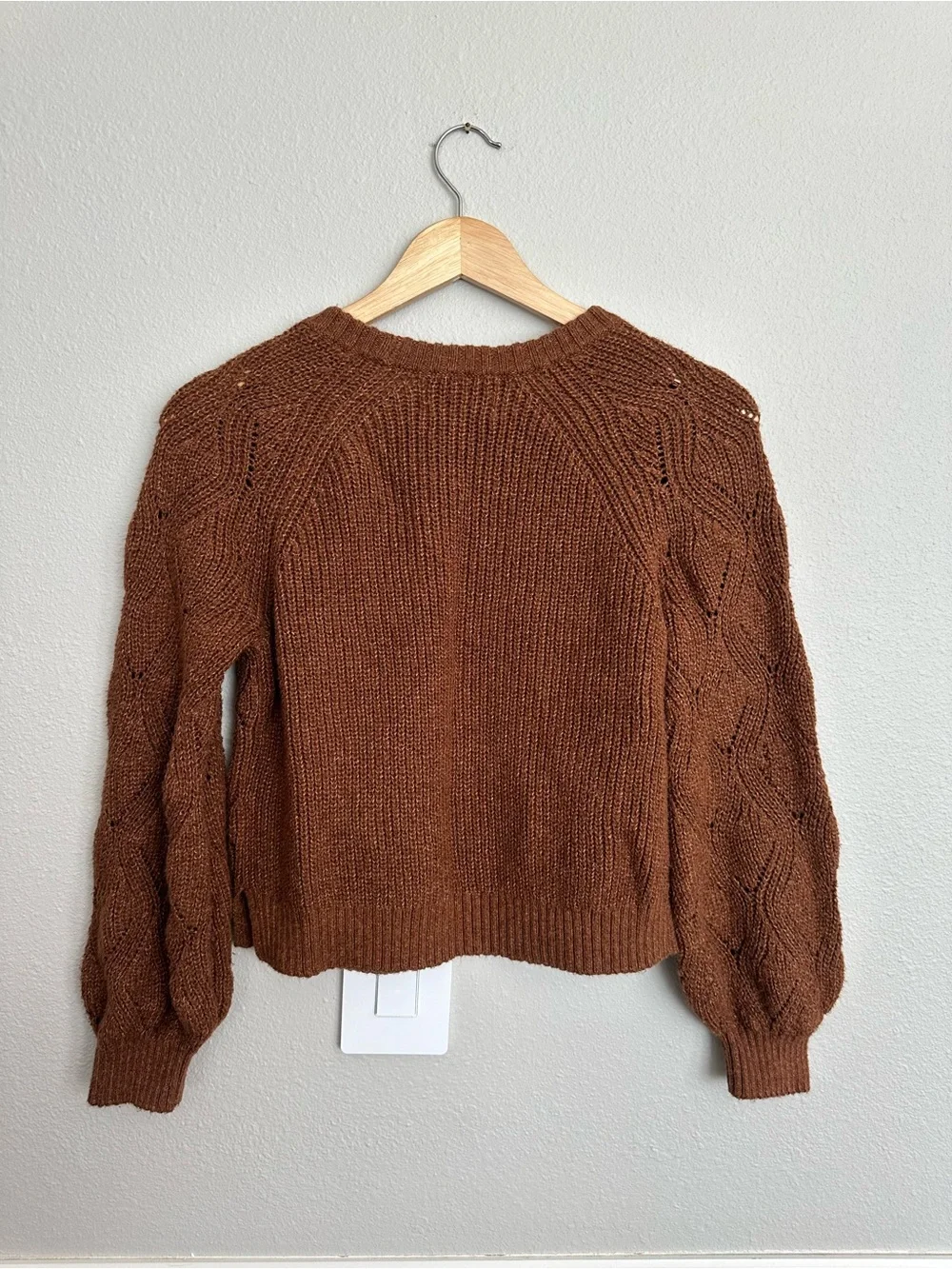 Old Navy Girl’s Brown Knit Crewneck Sweater